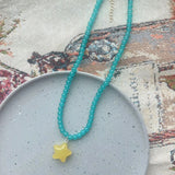 DAIIIBABYYY  -  Romantic Summer Colorful Sugar Star Pendant Glass Bead Choker Necklace Girl Aesthetic Y2K Boho Charm Holiday Jewelry Accessories