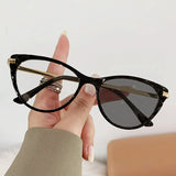 DAIIIBABYYY  -  Fashion Vintage Cat Eye Anti Blue Light Glasses Women Triangle Metal Frame Female Anti Radiation Eye Protection Spectacles Очки