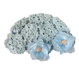 Daiiibabyyy  Girl's Cute Hats Korean Style Retro Pearl Flower Pullover Hat Featuring Knitted Hollowed Out Hook Flower Cap Knitted Bucket Hats