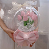 Daiiibabyyy DIY Bobo Ball Transparent Bouquet Packaging Material Ball  Gift Wedding Valentine's Day Handmade Gift Box Bags Friend Gift