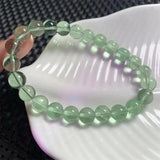 DAIIIBABYYY  -  8MM Natural Green Fluorite Bracelet Handmade Crystal Quartz Jewelry Stretch Bangle Children Birthday Gift 1PCS
