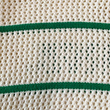 Daiiibabyyy  New Casual Versatile Lazy Style Striped Knitted Tote Bag Large Capacity Underarm Bag Personalized Women's Bag