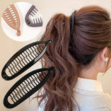 DAIIIBABYYY  -  Matte Fish Shaped Banana Hairpin Ponytail Hair Clip Headband For Women Hair Accessories HairgripsTwist Clamp Barrettes Headwear