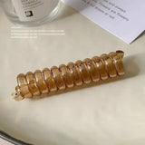 DAIIIBABYYY  -  Long Telephone Line Spiral Hair Bands Women Girls Fashion Elastic Rubber Band Ponytail Holder Hair Accessories Ornaments Rings