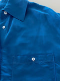 DAIIIBABYYY  -  Shirt Loose Silhouette Lazy Style Top Early Spring Simple Layered Blue Shirt for Women