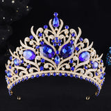 Daiiibabyyy  Bridal Crown Vintage Baroque Big Rhinestone Tiaras Headdress Pageant Miss Party Wedding Crown Jewelry Hair Accessories