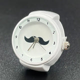 DAIIIBABYYY  -  Kids Cute Cartoon Number Watch Finger Rings Mini Clock Watches Elastic Strap Ring Women Men Funny anillos Jewelry Gift