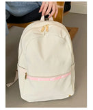Daiiibabyyy  High-capacity Women Students Simple Backpack Preppy Y2k Aesthetic Casual Travel Backpacks All Match Fashion Kawaii Schoolbags