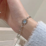 Daiiibabyyy Fashion Planet Bracelet for Women Charm Luxury Moonstone Crystal Stars Bracelet Girls Fine Jewelry Bracelet Women Jewelry Gift