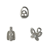 Daiiibabyyy  Hip-Hop Fashion Zircon Butterfly/Zircon Interdental Personalized Jewelry, Suitable For Music Festivals, Parties And Daily Wear