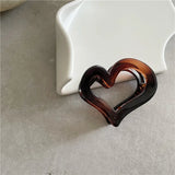 DAIIIBABYYY  -  INS wind hair catch clip temperament retro tortoiseshell plastic hair clip textured acrylic plate hair catch clip Korean style