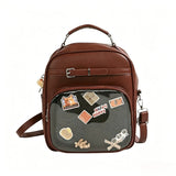 Daiiibabyyy  New Women Fashion Casual Backpack Preppy Style One Shoulder Crossbody Handbag Original Niche Design Girl Ulzzang Ita Bag