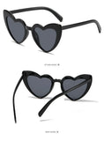 Daiiibabyyy  New Love Women's Sunglasses Fashion Trend Big Face Look Thin Girl Cute Design Sense Peach Heart Sunglasses