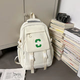 Daiiibabyyy  New Backpack for Middle School and High School Students, Simple and Versatile Backpack with Large Capacity