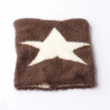 Daiiibabyyy  Niche Devil Cat Ears Star Knitted Hat for Women Showing Face Small Autumn and Winter New Street Sexy Y2K Baotou Hat Trend