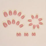 DAIIIBABYYY  -  24 PCs Short French Minimalist Nails with 1 Jelly and 1 Nail File