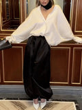 Daiiibabyyy  Fashion Cotton Hip-hop Lantern Pants Spring and Summer Women Simple Solid Loose Soft Breathable Casual Street Dance Harem Pants