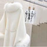 DAIIIBABYYY  -  French Elegant Woolen Coat  Women Fashion OL With Belt Elegant Jacket Office Lady Vintage Batwing Sleeve Outerwear