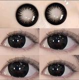 Daiiibabyyy  1 Pair Color Contact Lenses for Big Eyes Fashion Beauty High Quality Black 14.5mm Contact Cosmetic Eye Contacts lens
