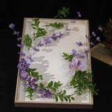 Daiiibabyyy  fairy simulation wind chimes flower bride fresh purple floral  fairy knot wedding headgear