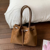 Daiiibabyyy  Retro Underarm Bag for Women, New Trendy Fashion, Casual Commuter Tote Bag, Large Capacity Shoulder Bag