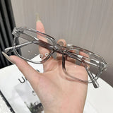 Daiiibabyyy  Ultra light Retro Elegant Oval Eyewear Men's And Women's Anti Blue light Eyeglasses Rice Nail Square Frame Glasses