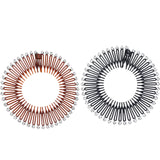 Daiiibabyyy  2pcs Rhinestone Plastic Full Circle Stretch Diamond Flexible Comb Teeth Headband Hair Band Clip Face Wash Fixed Hair Accessories