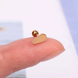 DAIIIBABYYY  -  1Pc Stainless Steel Star Moon Mini Earrings for Women Jewelry  Fashion Heart Butterfly Piercing Stud Earrings for Mother Day