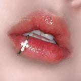 Daiiibabyyy Women's Love Earbone Nail Lip Trim Titanium Steel Spicy Girl Sweet Cool Cross Lips Sting Labial Ring Body Piercing Jewelry