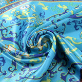 Daiiibabyyy  Fashion Square Silk Scarf Women Luxury Brand Satin Print Hijab Scarves Pareo Bandana Female Shawl Wrap Headband Foulard 90*90cm