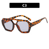 Daiiibabyyy  Unisex Sunglasses European American Double Beam Irregular New Retro High Quality Luxury Brand Personalized Popular Sunglasses