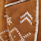 DAIIIBABYYY  -  Winter Lamb Wool Embroidery Women Coat Long Sleeve V-neck Single Breasted Female Jacket 2024 Autumn Winter Overcoat Lady Coats