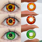 Daiiibabyyy  Color Contact Lenses Halloween Circle Lens Yearly Genshin Nahida Hutao Mavuika Cosplay