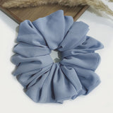 DAIIIBABYYY  -  Big Size Chiffon Scrunchies For Muslim Women Custom Elastic Volumizing Oversized Neat stitching Malaysian Bunch Hair Tie