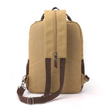 Daiiibabyyy  Canvas retro backpack, outdoor hiking, multifunctional, multi compartment, chest bag, side backpack