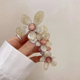 DAIIIBABYYY  -  Elastic Telephone Wire Hair Ties Women Girls Butterfly Hair Bands Spiral Coil Rubber Band Ponytails Head Ropes Hair Accessories