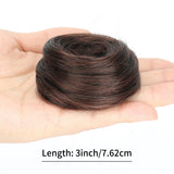 Daiiibabyyy  Synthetic Messy Dount Hair Buns Updo Chignon With Elastic Hair Exension for Women Daily Lazy Hair Accessories
