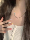 Daiiibabyyy Kpop Fashion Y2K Cool Star Cross Chains Choker Necklaces For Women Egirl Charms Hip Hop 90s Grunge EMO Goth Jewelry Accessories
