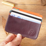 DAIIIBABYYY  -  Ultra-thin Leather Mini Wallet Slim Bank Credit Card Holder Men Business Small ID Case For Women Purse 2 Slots Card Holder