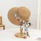 DAIIIBABYYY  -  Bohemian Style Summer Sun Hat For Women Sun Protection Beach Straw Fisherman Cap Fashion Big bowkont Lace Visor
