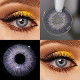 Daiiibabyyy  1Pair PATTAYA Fashion Makeup Beauty Contacts Lenses Soft Half Year Green Contacts Eyes New York Myopia Color Lenses