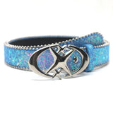DAIIIBABYYY  -  New Y2k Moon Star Belt Fashion Cross Metal Retro Punk Belt Women Girls Pu Leather Sequin Waistband Jeans Pants Decorative Belts