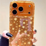 Daiiibabyyy  Meteor IND Brown Base Oil Painting Flower Phone Case for  iPhone 11 12 13 14 15 16 17 Pro Max