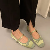 Daiiibabyyy 2024 Women Flat Shoes Fashion Round Toe Shallow Slip On Ladies Soft Ladies Mary Jane Ballerinas Flat Heel Casual Ballet Shoes