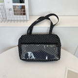 Daiiibabyyy  Ladies' Shoulder Bags Simple Solid Color Versatile Japanese Anime Kpop Tote Bag Large Capacity Luxury Brand New Handbag For Girl