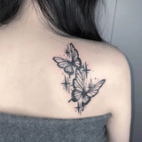 Daiiibabyyy  Butterfly Tattoo Sticker Waterproof and Long-lasting Temporary Tattoo