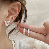 DAIIIBABYYY  -  Cute Funny Monster Eyes Stud Earrings Set Women Y2K Kpop Fashion C-Shape Earring Set Goth Jewelry brincos Accessories