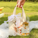Daiiibabyyy Daisy Transparent Candy Bags Flower Packaging Bag For Wedding Birthday Party Diy Gifts Wrapping Supplies Camping Daily Bag