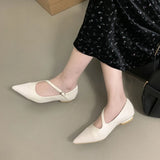 Daiiibabyyy New Women Loafers Flats Ballet Shoes Brand Design Autumn Spring Dress Ballet Dress Shoe Fashion Pointed Toe Shallow Slip On Mule