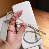 DAIIIBABYYY  -  Retro Anti Blue Light Glasses Women Men Computer Myopia Eyewear Optical Spectacle Eyeglass Blocking Universal Glasses